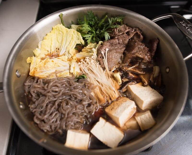 How to Make Sukiyaki with Beef (Japanese Hot Pot) - All ...