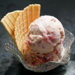 Strawberry Ice Cream with Vodka Infused Berries