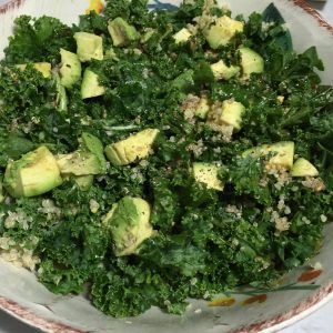 quinoa kale salad avocado feta