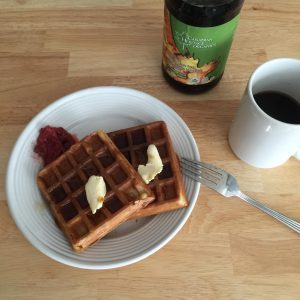 oatmeal waffles with olive oil