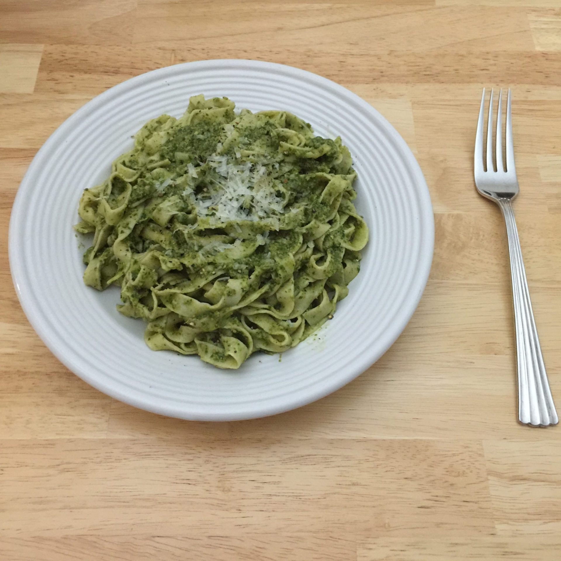 fettucine with arugula pesto