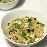 Warm Autumn Quinoa Salad with Hazelnuts, Apple, and Cranberries | www.alldayieat.com