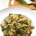 Fresh Fettuccine with Asparagus, Dill, and Smoked Salmon | www.alldayieat.com
