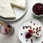 No Bake Greek Yogurt Cheesecake with Pomegranate | www.alldayieat.com