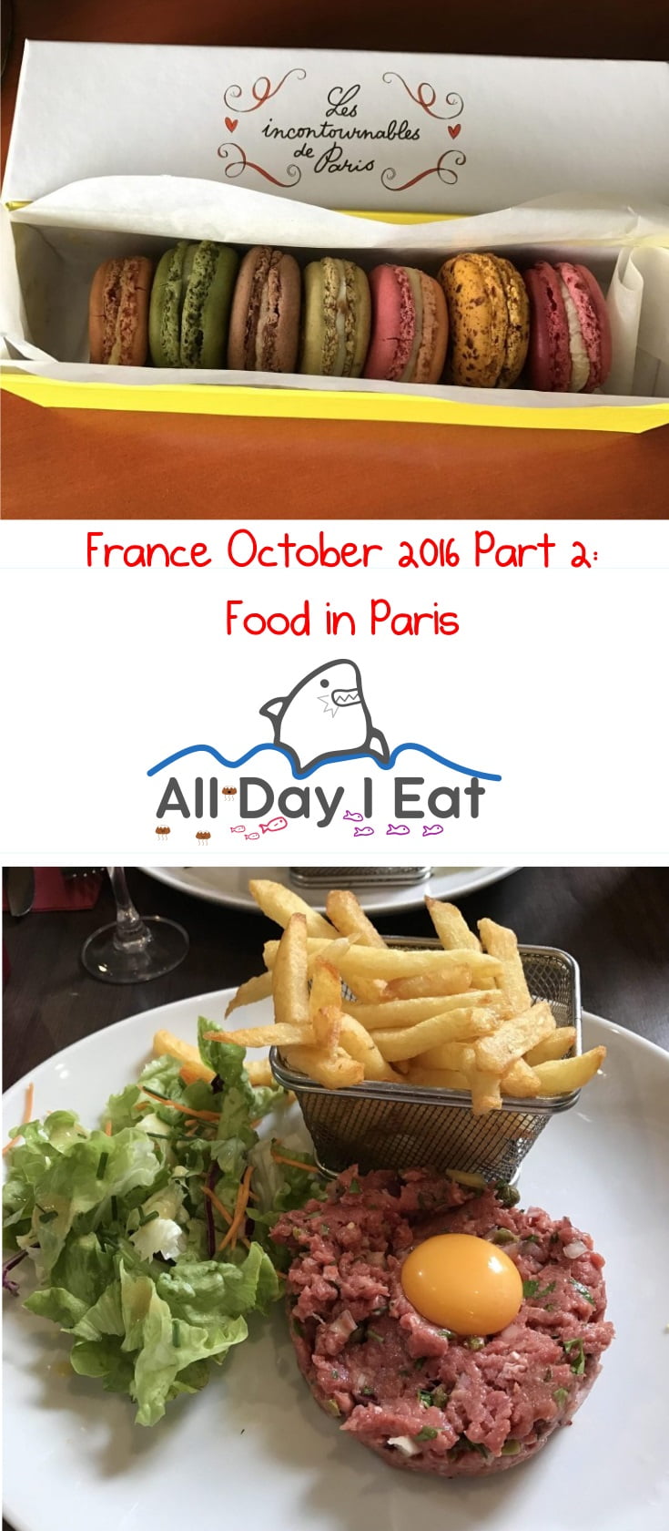France October 2016 Part 2: Food in Paris Ideas for your next Visit! | www.alldayieat.com 