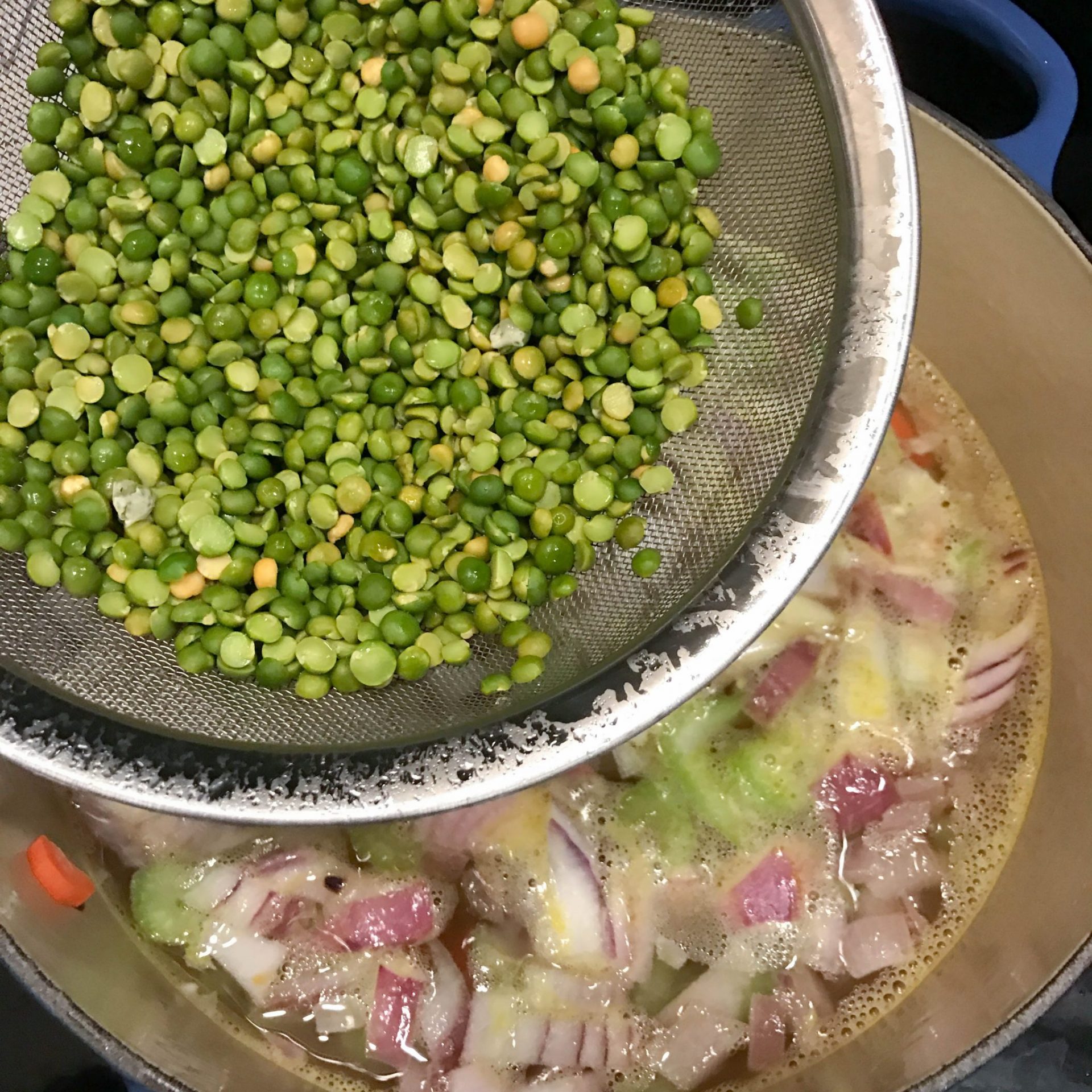 Vegan Split Pea Soup with Liquid Smoke | www.alldayieat.com