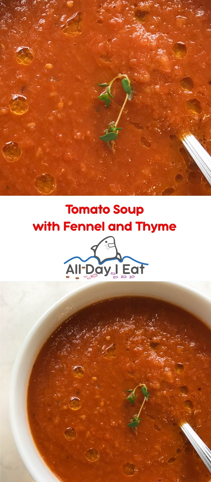 tomato soup thyme | www.alldayieat.com