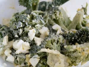 Japanese Style Broccoli Salad with Egg and Ham-2