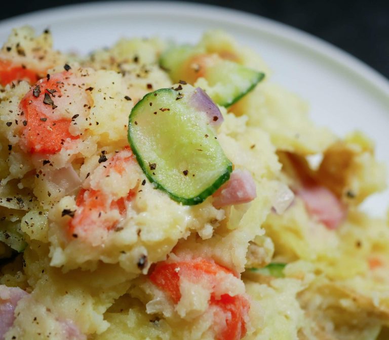 Japanese Style Potato Salad with Ham (3)