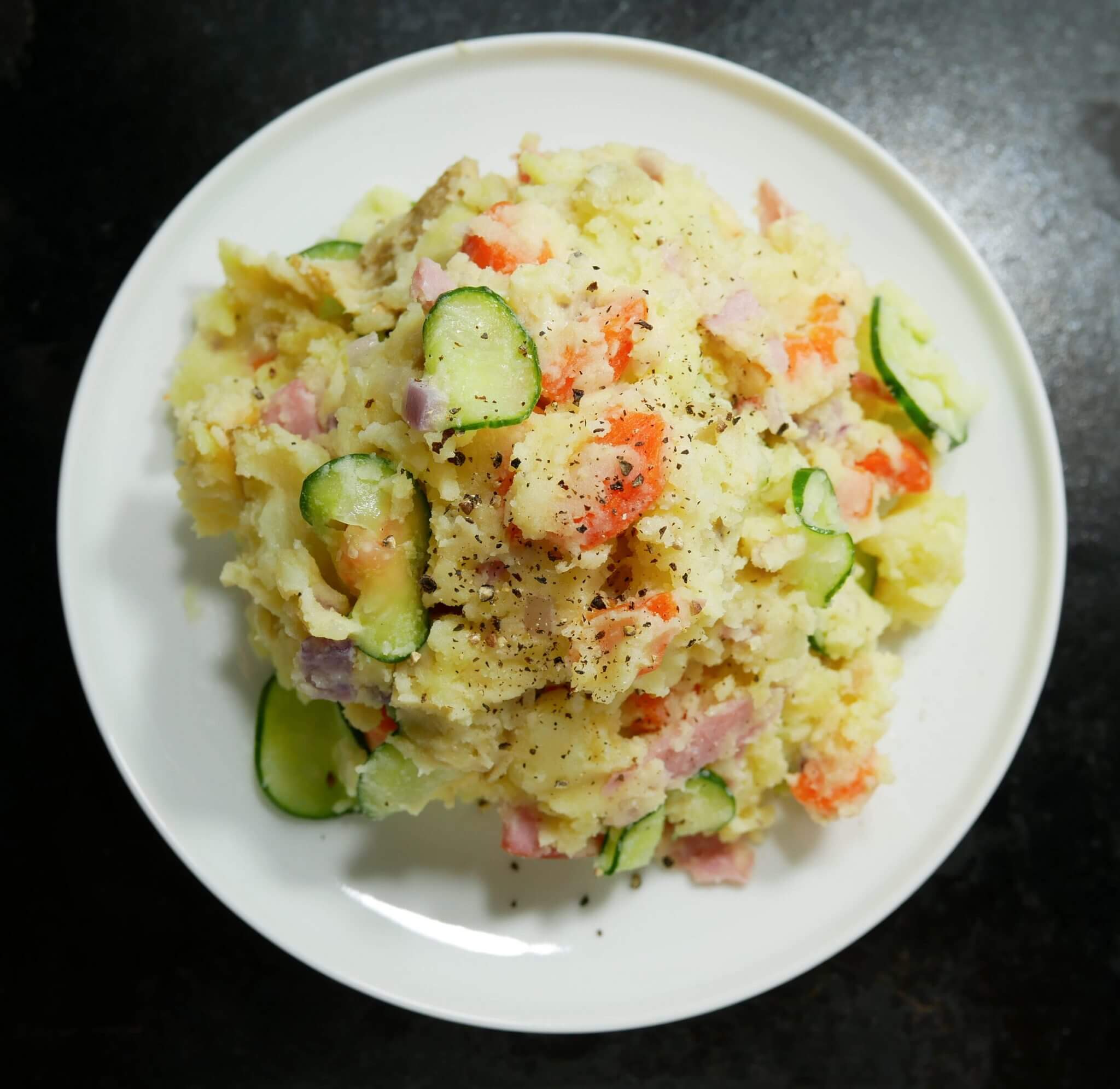 Delicious Potato Salad With Ham Japanese Style No.1 Recipe