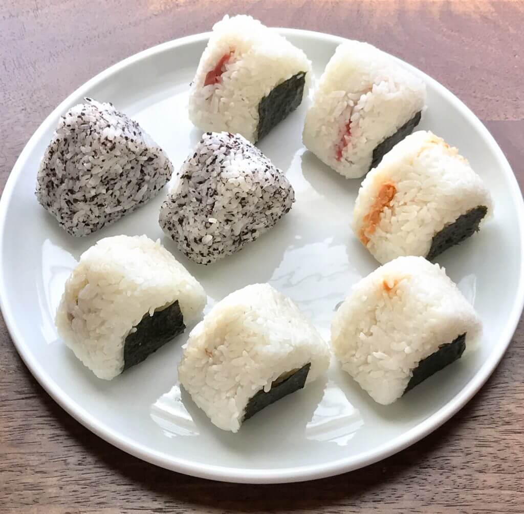 Omusubi Japanese Rice Balls With Tuna Salted Salmon And Umeboshi All Day I Eat Like A Shark