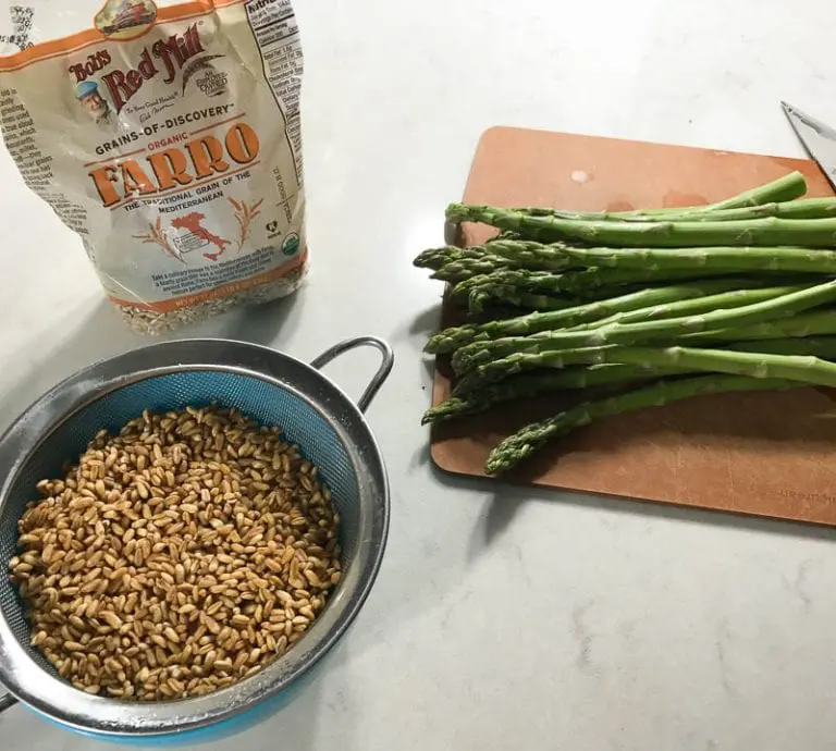 Farroto with Asparagus, Peas, and Fresh Herbs