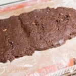 chocolate hazelnut biscotti log