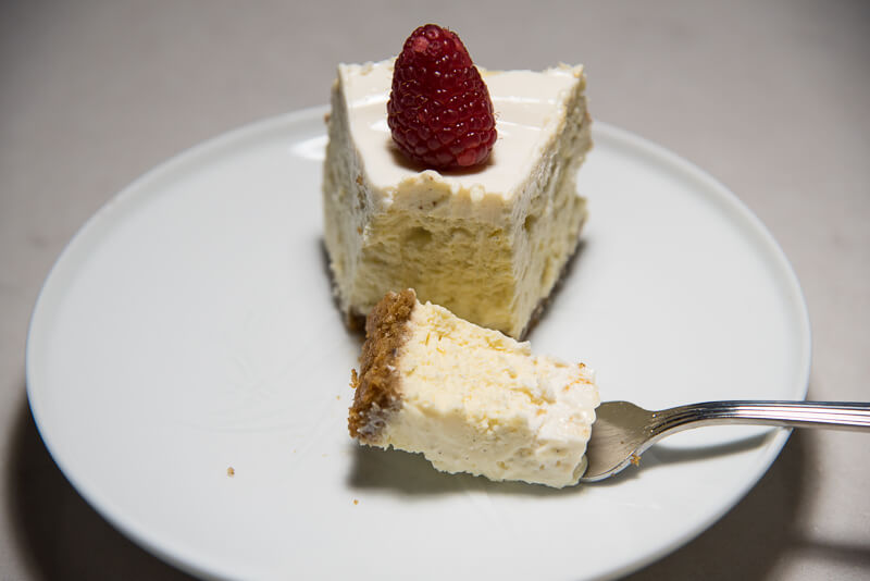 vanilla bean cheesecake walnut crust bite