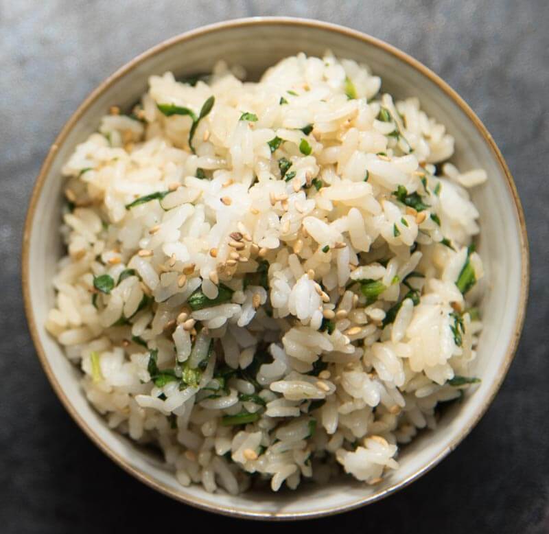 Japanese Mixed Rice with Shungiku mazegohan-9