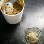hojicha ice cream container