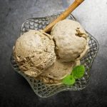 hojicha ice cream 3 scoops