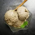 hojicha ice cream 3 scoops