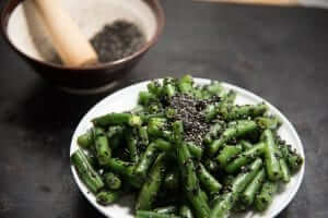 japanese green bean salad sesame dressin