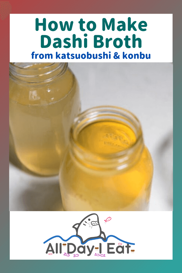How to Make Dashi Broth (from katsuobushi and konbu)