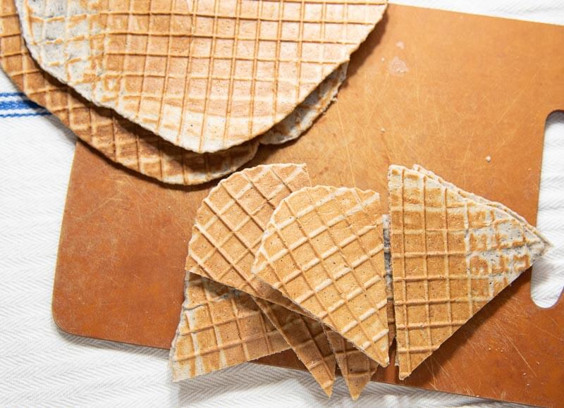 blue cornmeal waffle cones chefs choice waffle cone express