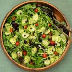 mizuna salad with yuzukosho dressing japanese style salad with baby greens