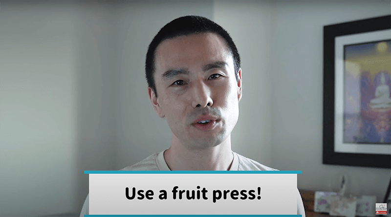 Make Soy Milk with Fruit Press