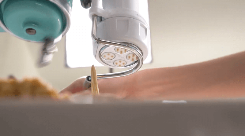 using kitchenaid pasta press