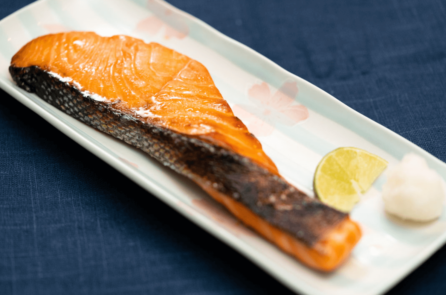 king salmon glazed with mirin