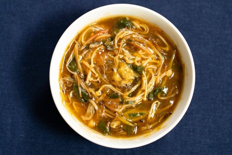 enoki mushroom wasabi ankake