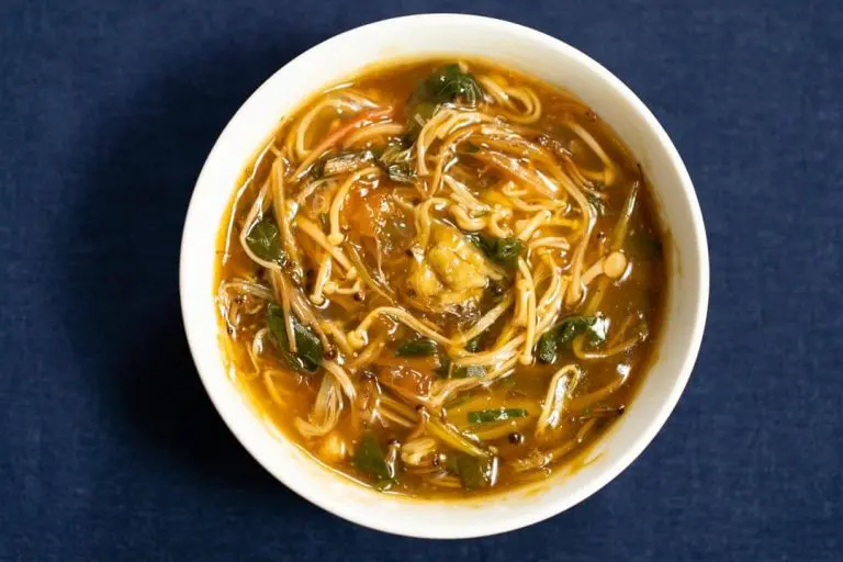 enoki mushroom wasabi ankake