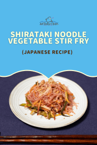 Shirataki noodle vegetable stir fry (Japanese recipe)