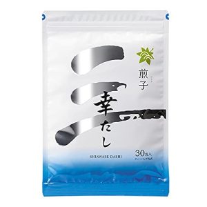 Iriko dashi stock with white and blue packaging