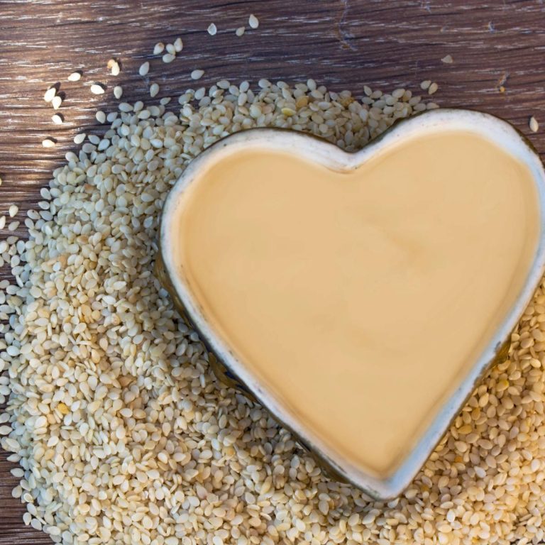 Heart shape japanese sesame dressing
