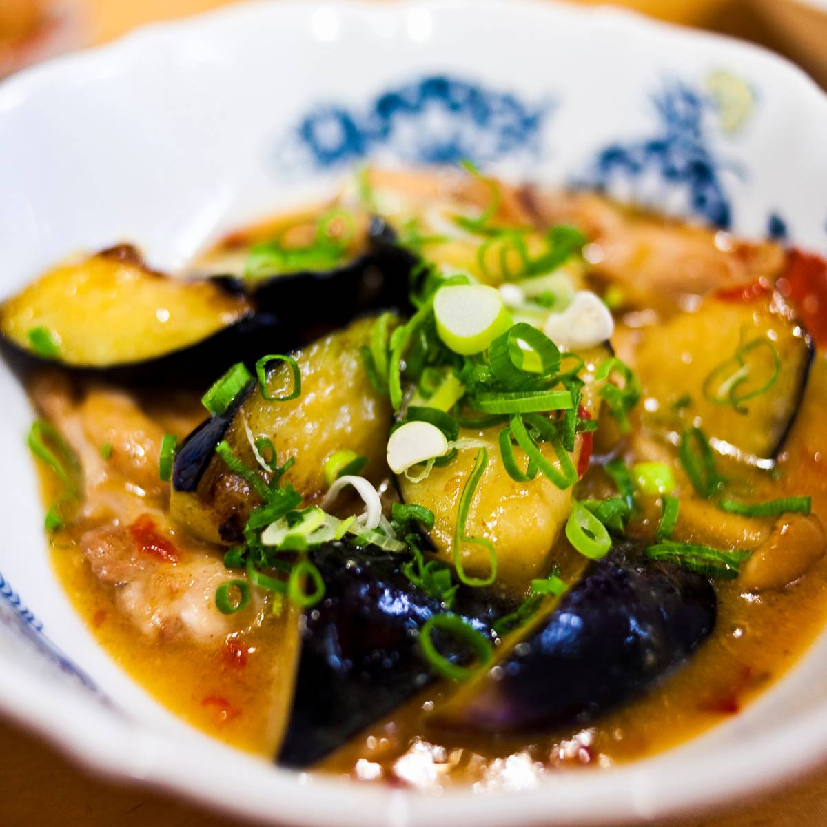 miso soup with egg plant and gobo | all day i eat like a shark