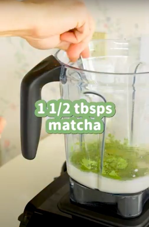 matcha powder ingredient for matcha frappuccino