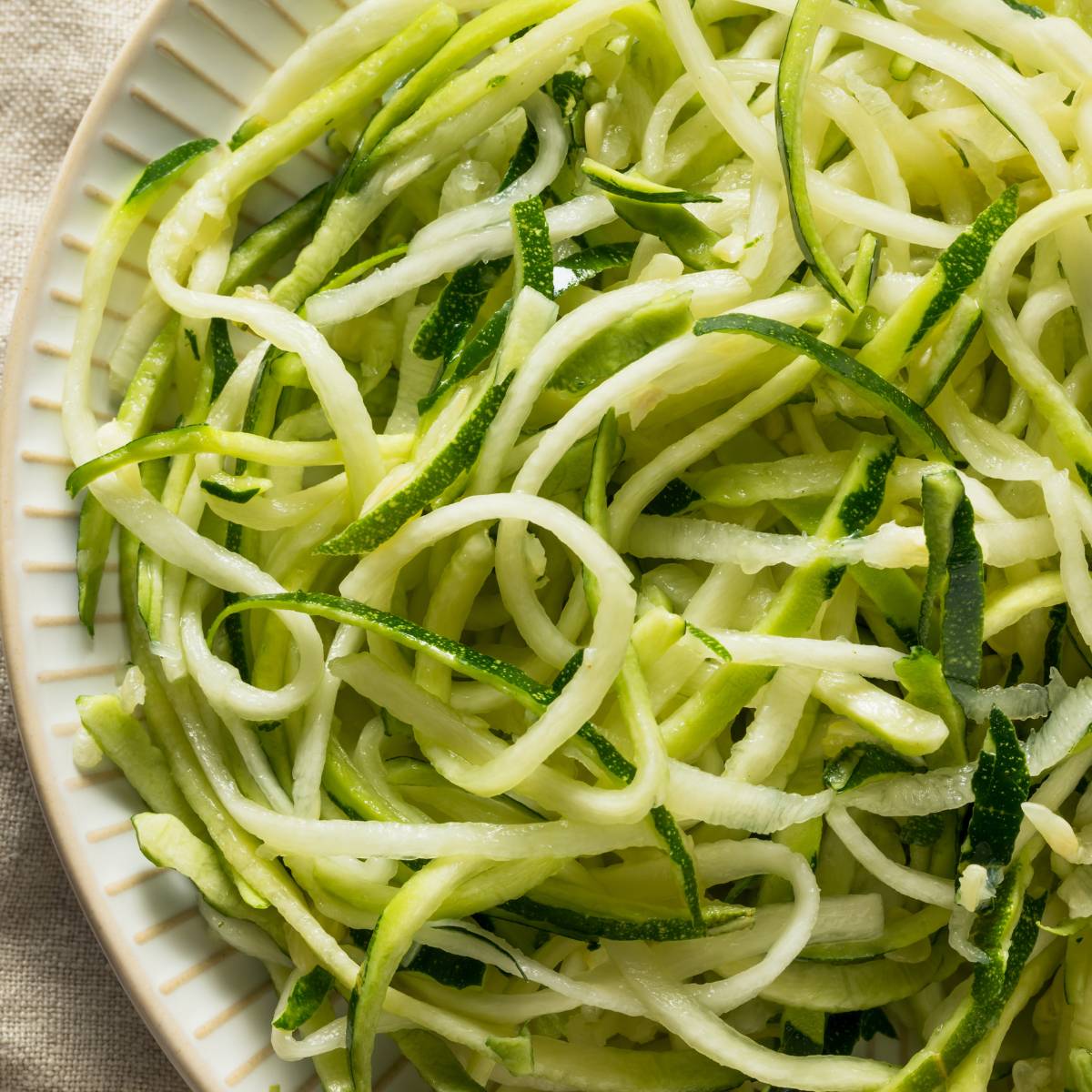 zoodles made from kitchen aid spiralizer