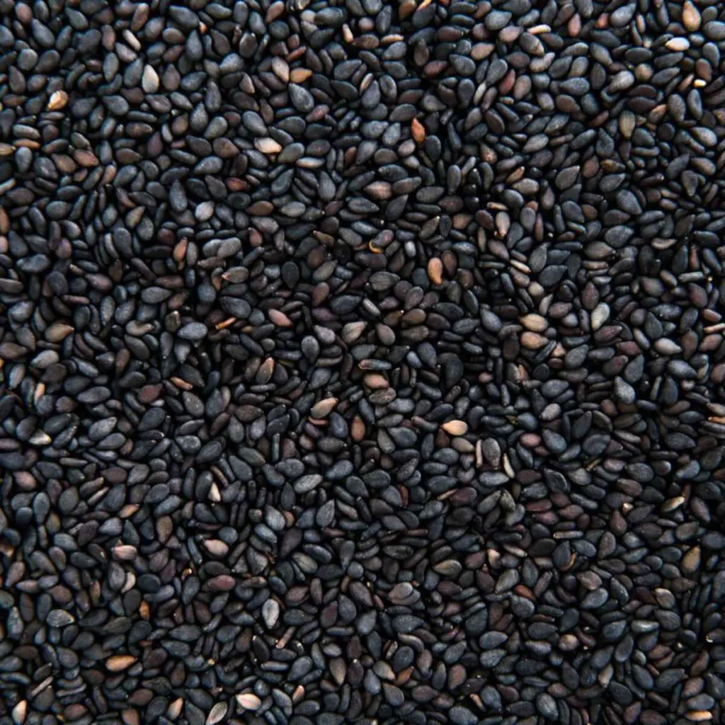 Assorted black sesame seeds