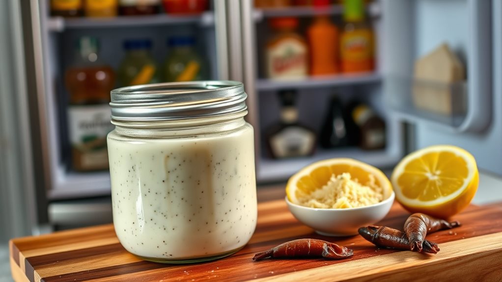 proper storage maintains caesar dressing quality