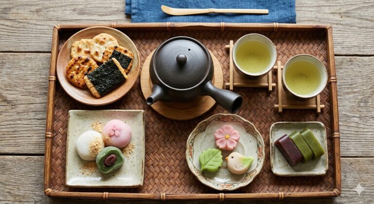 Featured image for japanese snacks pair with tea